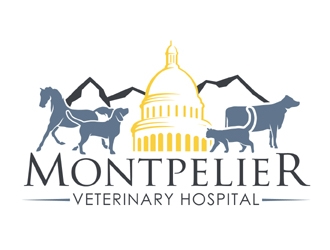 Montpelier Veterinary Hospital logo design by MAXR