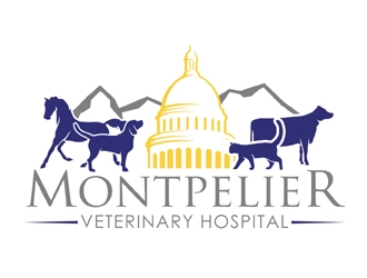 Montpelier Veterinary Hospital logo design by MAXR