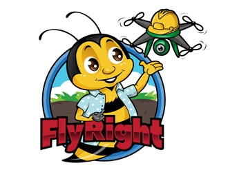 FlyRight logo design by DreamLogoDesign