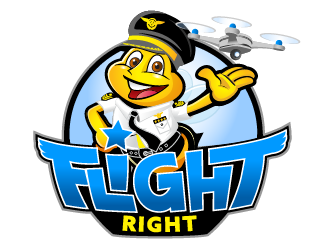 FlyRight logo design by SOLARFLARE