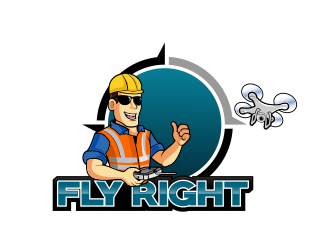 FlyRight logo design by evdesign