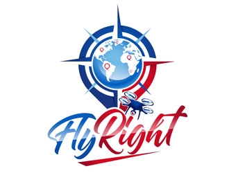 FlyRight logo design by DreamLogoDesign