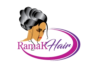 RamaKHair logo design by dshineart