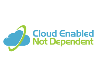 Cloud Enabled Not Dependent  logo design by kunejo