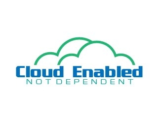 Cloud Enabled Not Dependent  logo design by ruthracam