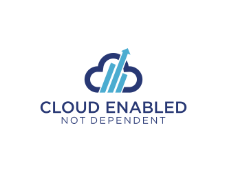 Cloud Enabled Not Dependent  logo design by noviagraphic