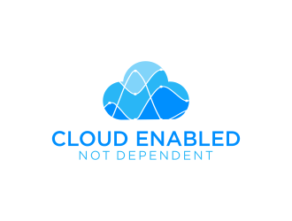 Cloud Enabled Not Dependent  logo design by noviagraphic
