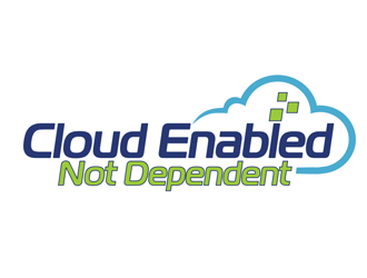 Cloud Enabled Not Dependent  logo design by megalogos