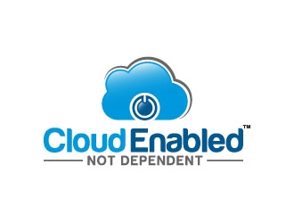 Cloud Enabled Not Dependent  logo design by pixalrahul