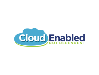 Cloud Enabled Not Dependent  logo design by imagine