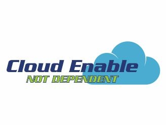 Cloud Enabled Not Dependent  logo design by 48art