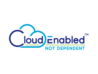 Cloud Enabled Not Dependent  logo design by bluespix