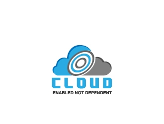 Cloud Enabled Not Dependent  logo design by samuraiXcreations