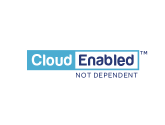 Cloud Enabled Not Dependent  logo design by BeDesign