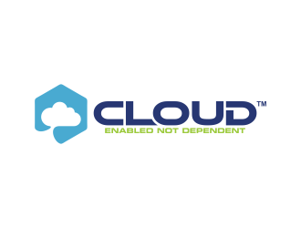 Cloud Enabled Not Dependent  logo design by ekitessar
