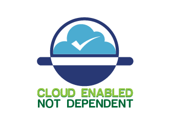 Cloud Enabled Not Dependent  logo design by reight