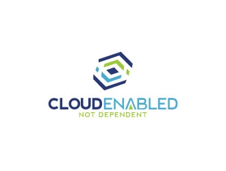Cloud Enabled Not Dependent  logo design by sanworks