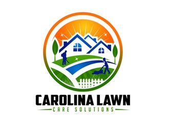 Carolina Lawn Care Solutions logo design by LogoInvent