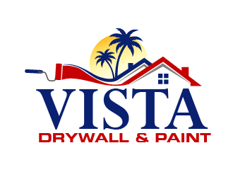 Vista Drywall & Paint logo design by THOR_