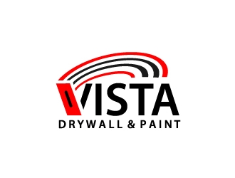 Vista Drywall & Paint logo design by samuraiXcreations