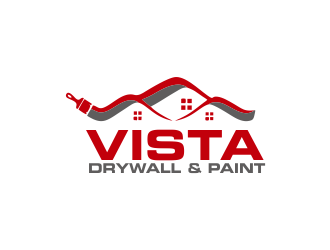 Vista Drywall & Paint logo design by Greenlight