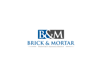 Brick & Mortar Property Management logo design by L E V A R