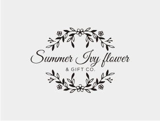 Summer Ivy flower & gift co. logo design by Franky.