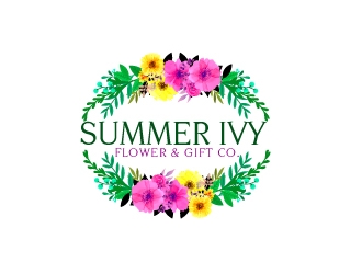 Summer Ivy flower & gift co. logo design by uttam
