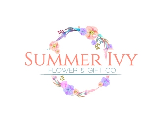 Summer Ivy flower & gift co. logo design by jaize