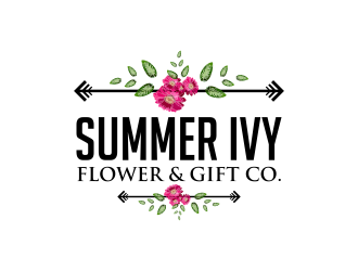 Summer Ivy flower & gift co. logo design by imagine