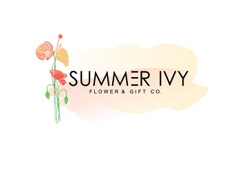 Summer Ivy flower & gift co. logo design by coco