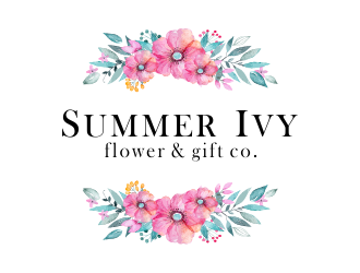 Summer Ivy flower & gift co. logo design by Girly