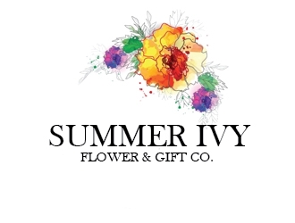 Summer Ivy flower & gift co. logo design by shere
