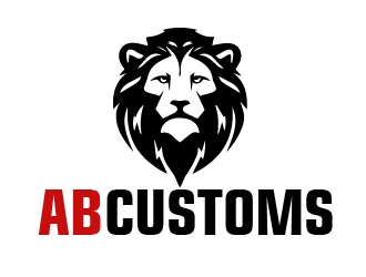 AB Customs logo design by shravya