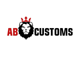 AB Customs logo design by shravya
