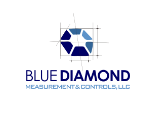 Blue Diamond Measurement and Controls, LLC logo design by YONK