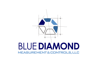 Blue Diamond Measurement and Controls, LLC logo design by YONK