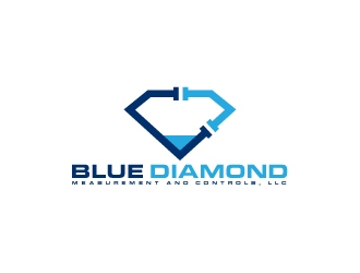 Blue Diamond Measurement and Controls, LLC logo design by Rock