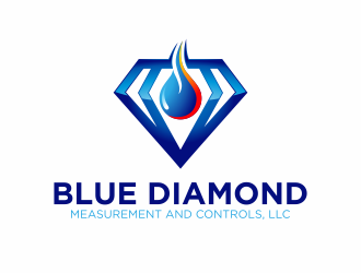 Blue Diamond Measurement and Controls, LLC logo design by agus