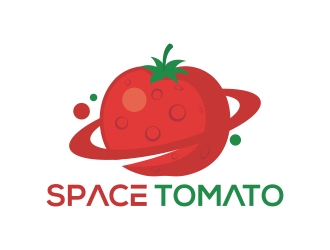 Space Tomato logo design by rokenrol