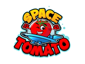 Space Tomato logo design by DreamLogoDesign