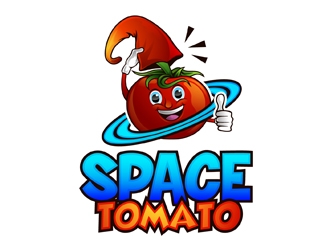 Space Tomato logo design by DreamLogoDesign