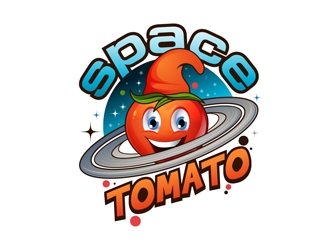 Space Tomato logo design by DreamLogoDesign