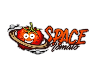 Space Tomato logo design by DreamLogoDesign
