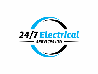 24/7 Electrical Services LTD logo design by haidar