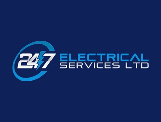 24/7 Electrical Services LTD logo design by neonlamp