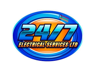 24/7 Electrical Services LTD logo design by uttam
