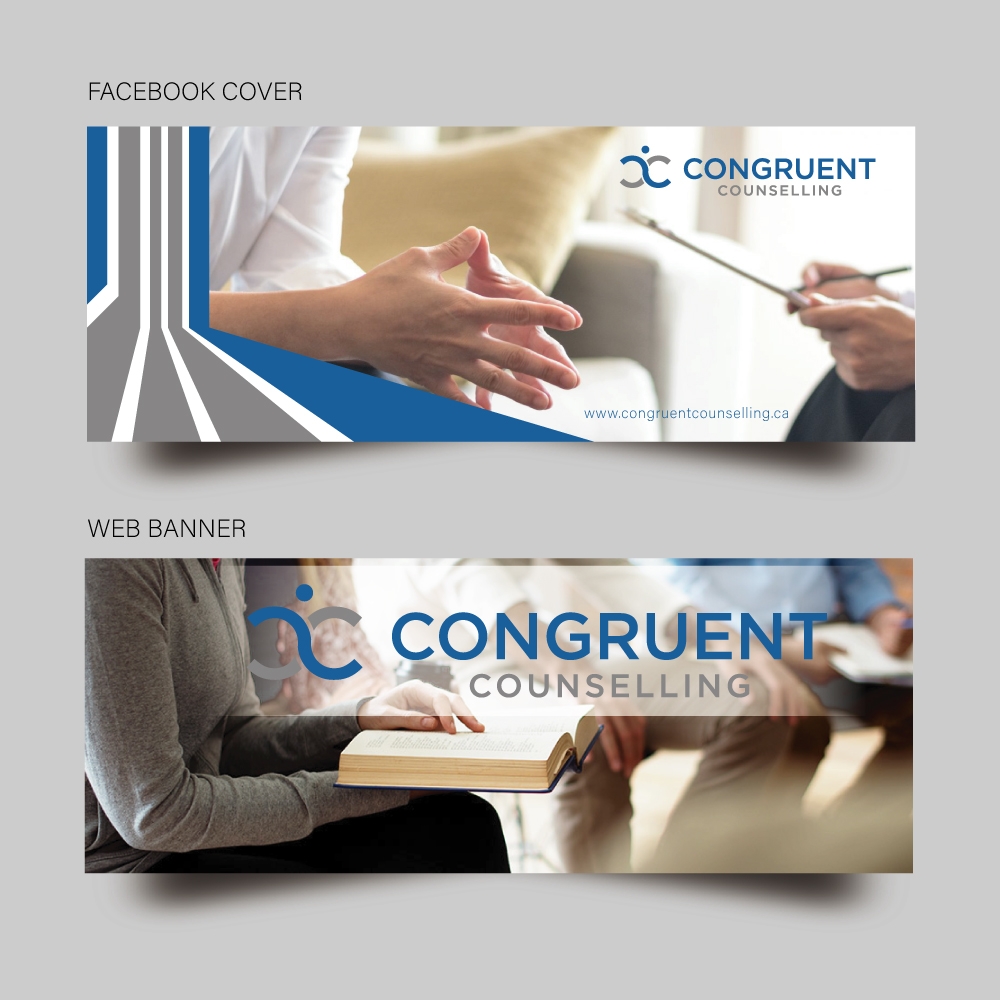 Congruent Counselling logo design by Gelotine