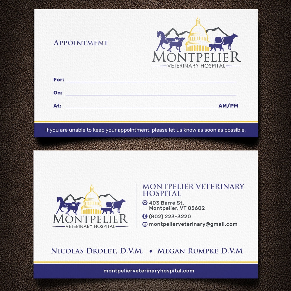 Montpelier Veterinary Hospital logo design by scriotx