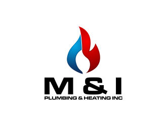 M & I PLUMBING & HEATING INC. logo design by RIANW